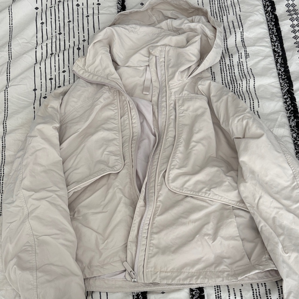 Lululemon Cream Hooded Jacket
